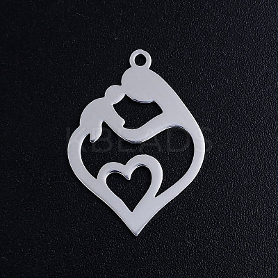 Non-Tarnish 201 Stainless Steel Pendants STAS-S105-JN388-1-1