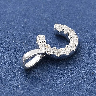 925 Sterling Silver with Cubic Zirconia Charms STER-Q004-01C-S-1