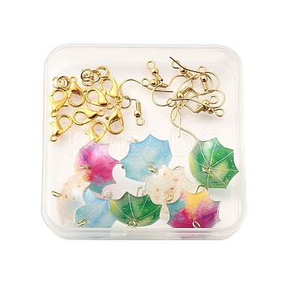 DIY Umbrella Earring Making Kits DIY-FP0001-41-1
