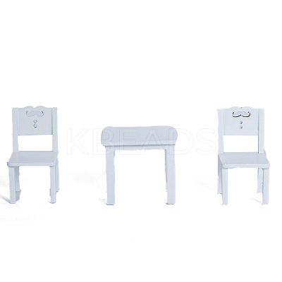 Miniature Wooden Table Chair Educational Furniture Model MIMO-PW0001-093A-1