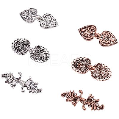 Eco-Friendly Zinc Alloy Hook Clasps PALLOY-PH0001-31-1