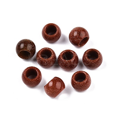 Synthetic Goldstone Beads G-T092-10mm-14-1