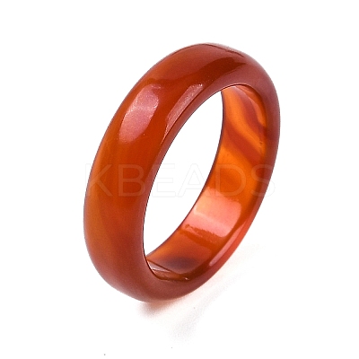 Dyed & Heated Natural Agate Finger Rings for Women RJEW-Z075-02D-1