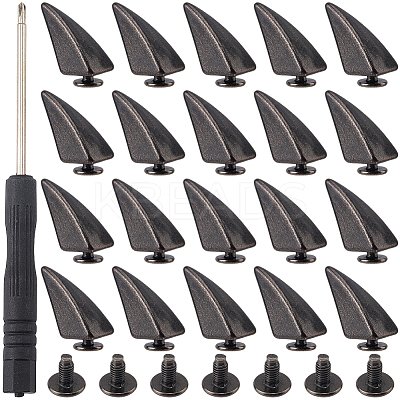 20 Bags Spiked Cone Alloy Rivets FIND-CL0001-93B-1