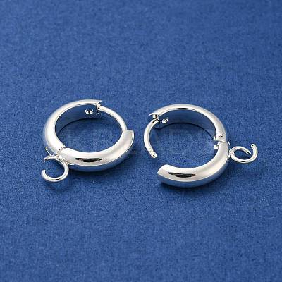201 Stainless Steel Huggie Hoop Earring Findings STAS-P283-01Y-S-1