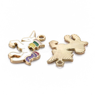 Alloy Enamel Pendants ENAM-N055-024A-NR-1