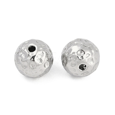 Anti-Tarnish Textured 316 Surgical Stainless Steel Beads STAS-M106-01F-P-1