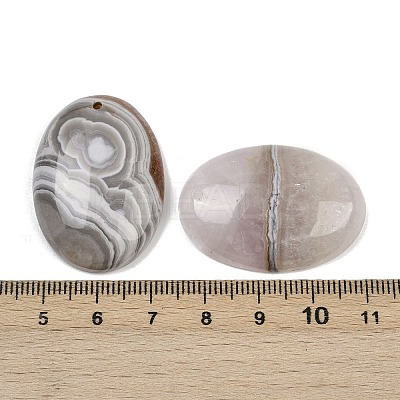 Natural Amethyst Lace Agate Pendants G-A244-12B-01-1