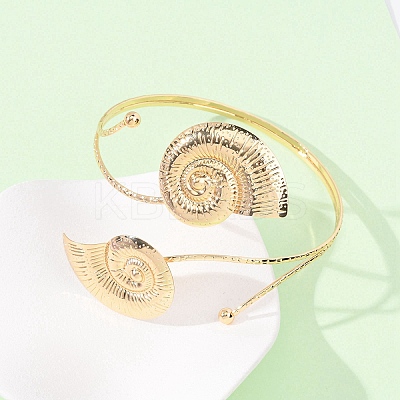 Alloy Cuff Bangles BJEW-Z168-01G-01-1
