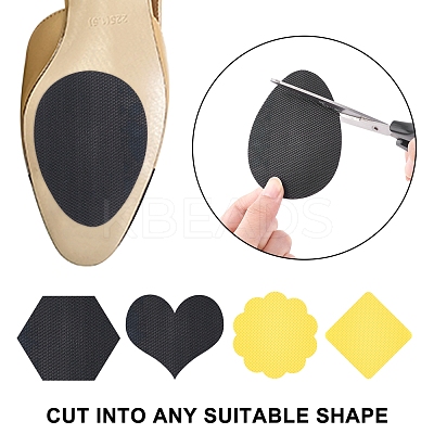 12Pcs 3 Colors  Rubber Non-Slip Shoes Pads AJEW-GF0003-04-1
