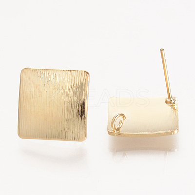 Brass Ear Stud Findings KK-S336-14G-1
