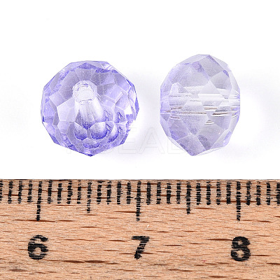 Baking Paint Transparent Glass Beads X1-GLAA-N011-10mm-05-1