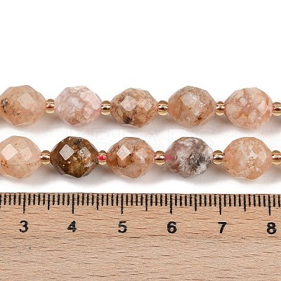 Natural Cherry Blossom Agate Beads Strands G-N342-149I-18-1