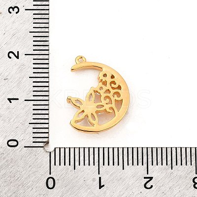 Brass Micro Pave Cubic Zirconia Pendants KK-F901-04B-G-1