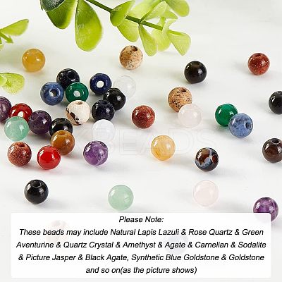 Natural & Synthetic Mixed Gemstone Beads G-OC0003-87B-1