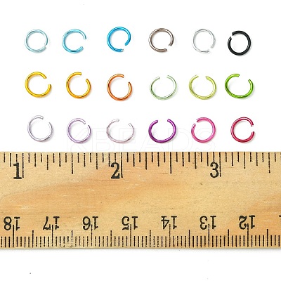 36G 18 Colors Aluminum Wire Open Jump Rings FIND-FS0001-82-1
