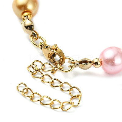 Glass Imitation Pearl Beaded Bracelets for Women BJEW-JB10033-01-1