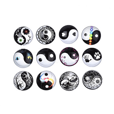 Glass Cabochons GGLA-Q085-02-1