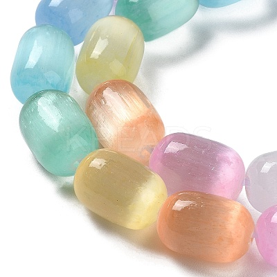 Natural Selenite Beads Strands G-F750-M-1