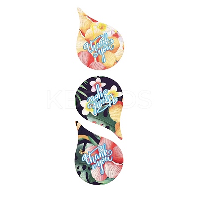 Word Thank You Teardrop Roll Stickers LS-DIY-B031-04A-1