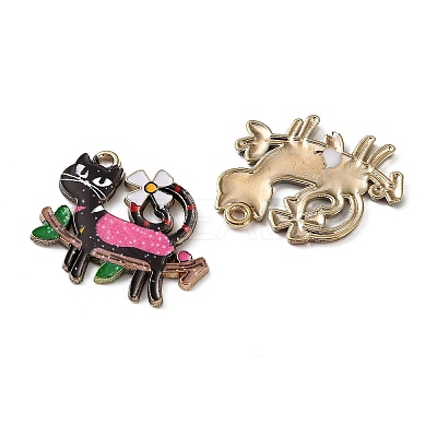 Alloy Enamel Pendants FIND-C085-06LG-1