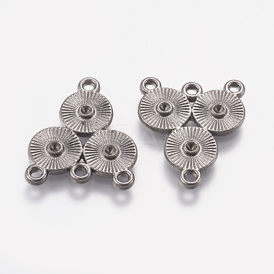 Alloy Rhinestone Connector Settings EA10684Y-NFB-1