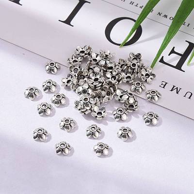 Tibetan Style Bead Caps LFH10006Y-1