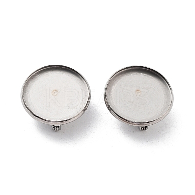Non-Tarnish 304 Stainless Steel Brooch Base Settings FIND-D035-04C-P-1