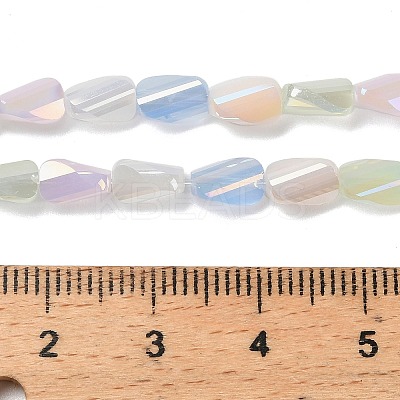 Electroplate Glass Beads Strands EGLA-P065-01A-1