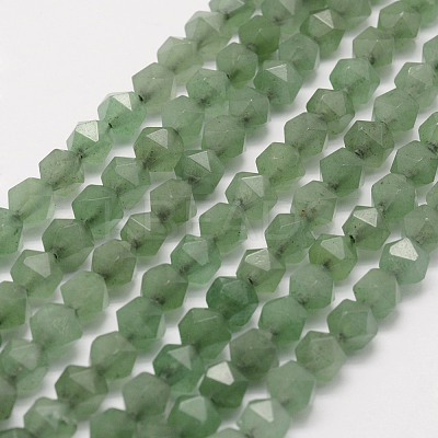 Natural Green Aventurine Beads Strands G-F523-02-6mm-1