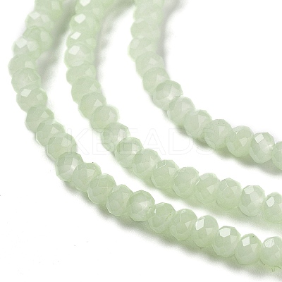 Baking Paint Imitation Jade Glass Bead Strands DGLA-A034-J2MM-A21-1