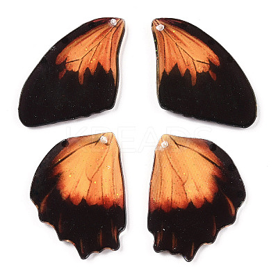 Transparent Resin Wing Pendants Set RESI-TACDZ0021-06A-1