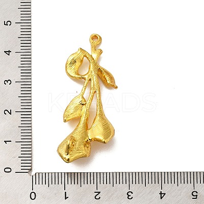 Rack Plating Alloy Flower Connector Charms FIND-C063-04G-1