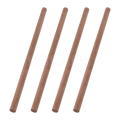 Round Walnut Wooden Sticks LS-WOOD-WH0034-27B-1
