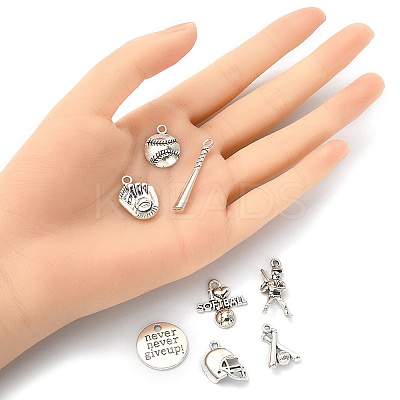 16Pcs 8 Style Tibetan Style Alloy Pendants Sets TIBEP-YW0001-41-1