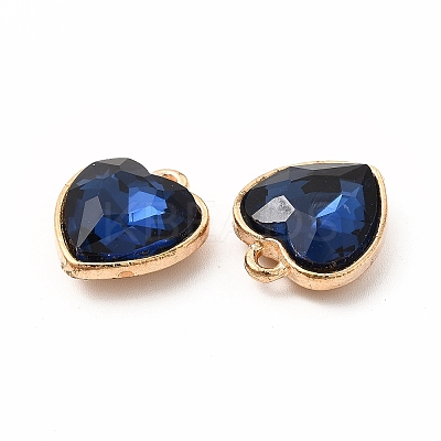 Faceted Glass Rhinestone Pendants GLAA-I051-B18-1