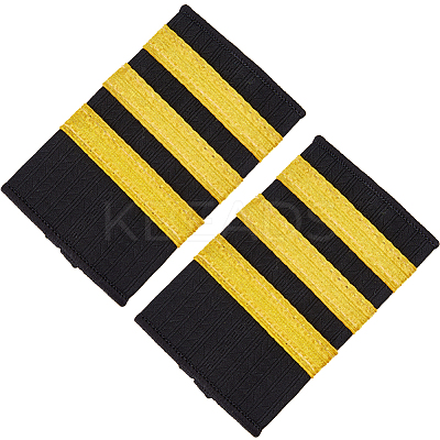 Polyester Pilot Epaulettes DIY-WH0248-730B-1