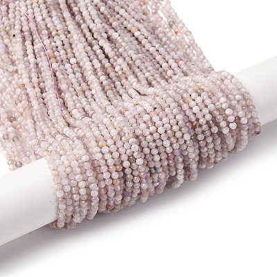 Faceted Natural Lilac Jade Beads Strands G-RM241221-B1-1