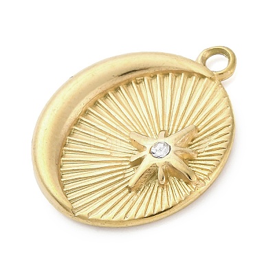 304 Stainless Steel Pendants STAS-V003-05G-08-1