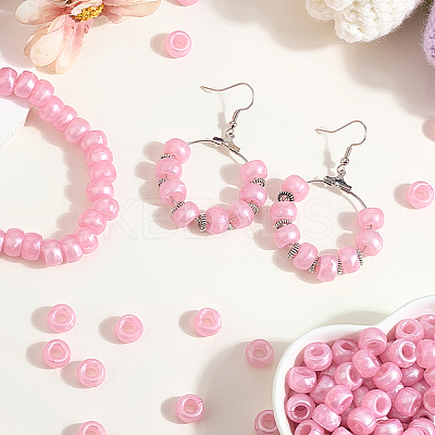 800Pcs Plastic Pearlized Beads KY-SP0001-53B-1