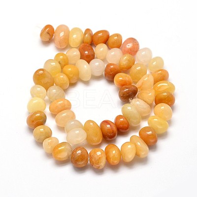 Natural Topaz Jade Gemstone Nuggets Bead Strands X-G-J337-30-1