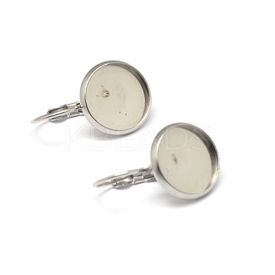 Tarnish Resistant 304 Stainless Steel Leverback Earring Settings LS-STAS-K146-042-12mm-1