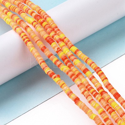 Handmade Polymer Clay Beads Strands CLAY-R089-3mm-009-1