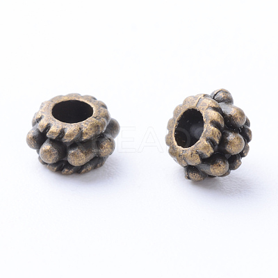 Tibetan Style Alloy Spacer Beads X-TIBE-Q063-27AB-NR-1