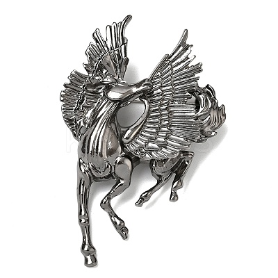 Horse Alloy Brooches for Backpack Clothes JEWB-L026-06B-1