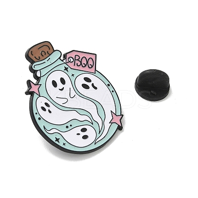 Hallowmas Ghost Enamel Lapel Pin Backs LS-JEWB-K018-33C-EB-1