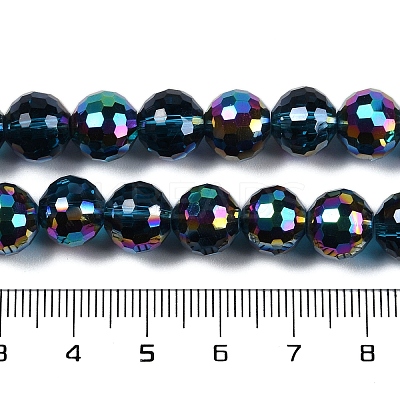 Transparent Electroplate Glass Beads Strands EGLA-N002-31-H03-1