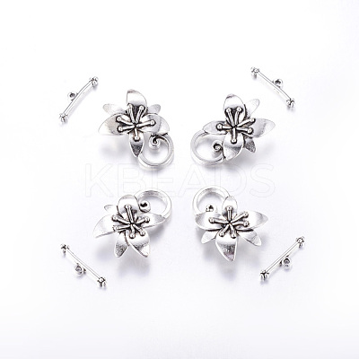 Alloy Toggle Clasps PALLOY-A20004-AS-FF-1