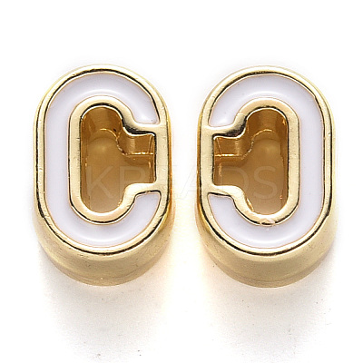 Rack Plating Alloy Enamel Beads ENAM-S122-033C-NR-1