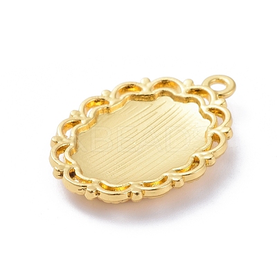 Alloy Pendant Cabochon Settings PALLOY-E577-38G-1